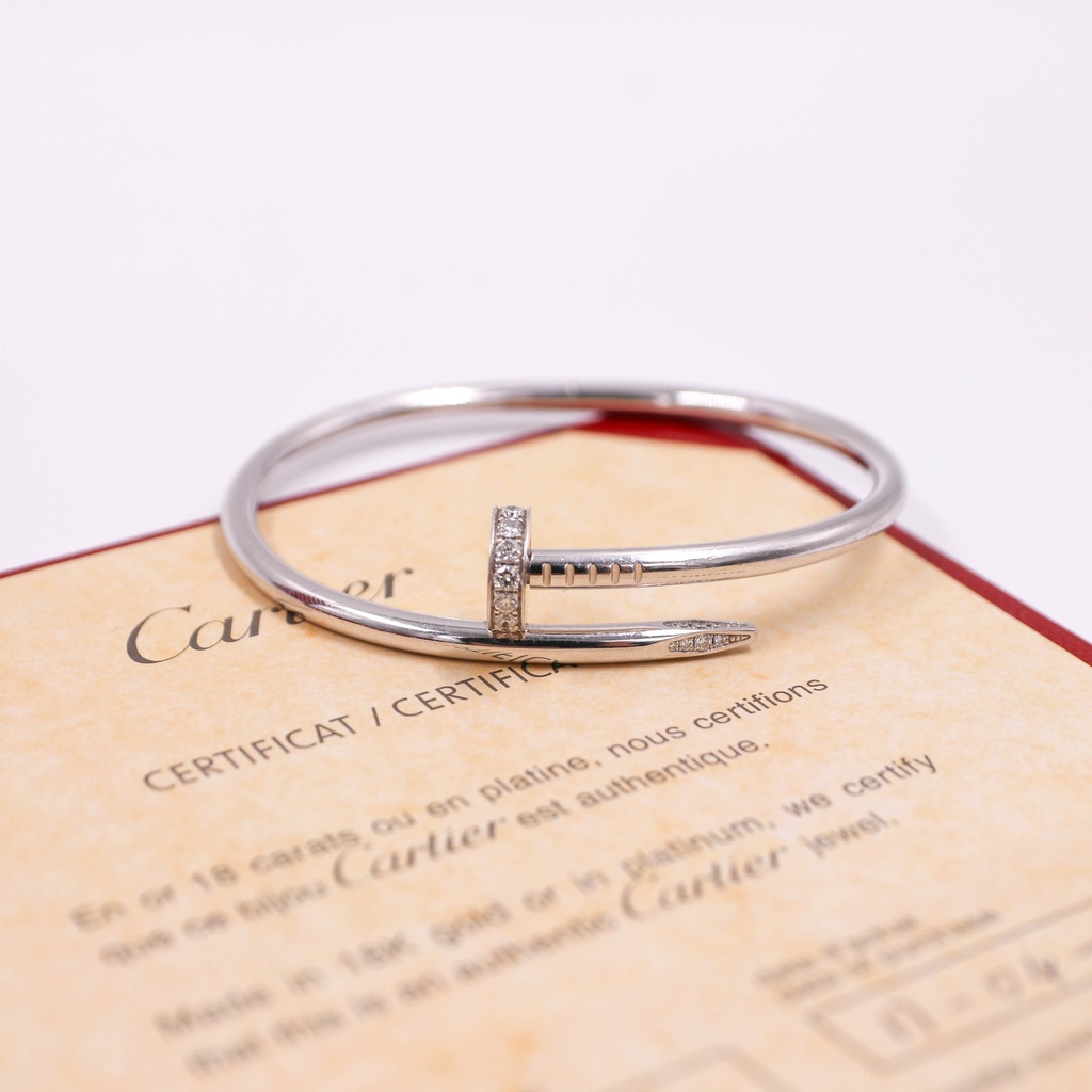 Cartier Juste un Clou Bracelet Diamond 750WG 17 2014