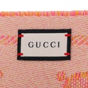 Gucci GG Pink Scarf Silk 627011 In Size 45x195