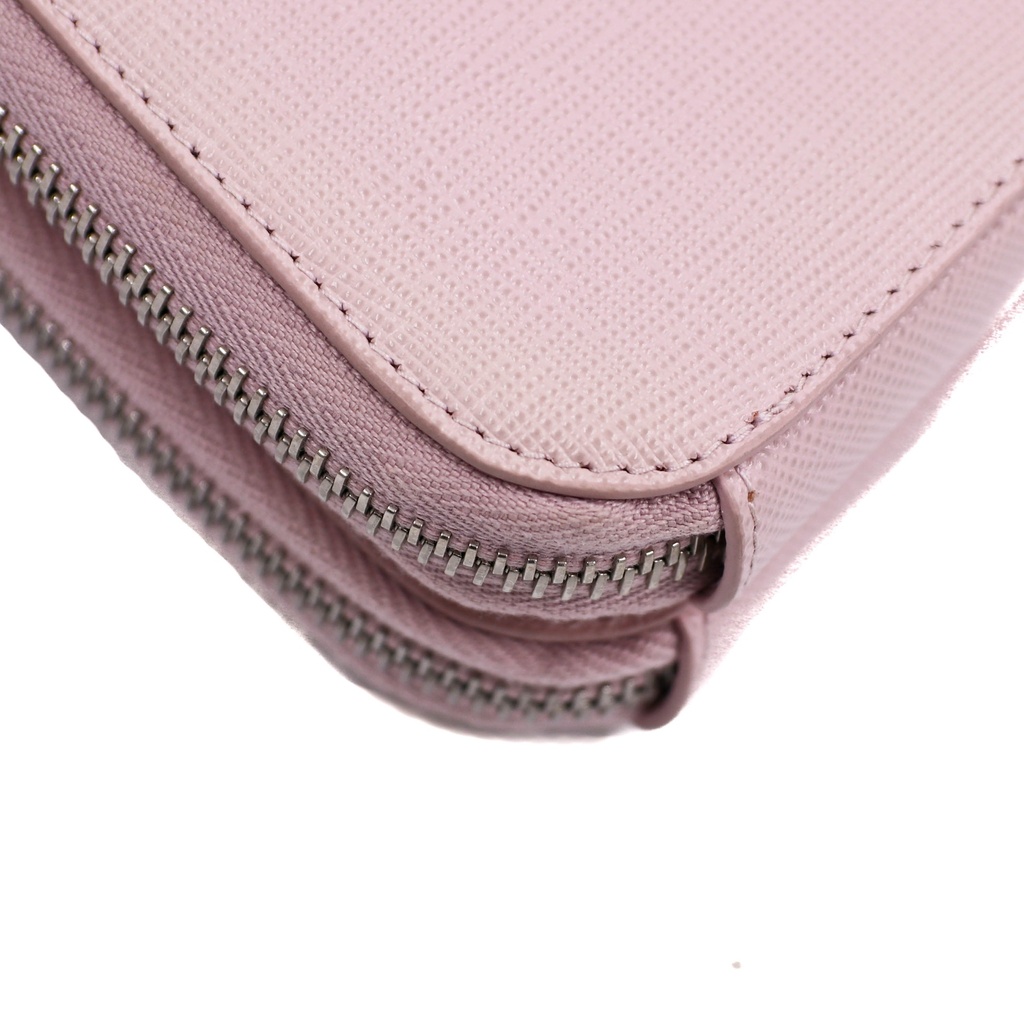 Prada Saffiano leather mini pouch bag in pink