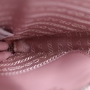 Prada Saffiano leather mini pouch bag in pink