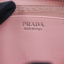 Prada Saffiano leather mini pouch bag in pink