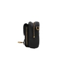 Christian Dior Black Goatskin Double Saddle Pouch Crossbody Bag