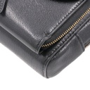 Christian Dior Black Goatskin Double Saddle Pouch Crossbody Bag