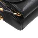 Christian Dior Black Goatskin Double Saddle Pouch Crossbody Bag