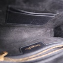 Christian Dior Black Goatskin Double Saddle Pouch Crossbody Bag