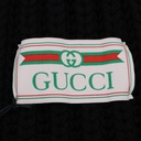 Gucci GG Black Long Bigne Scarf 601007