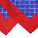 Gucci GG Red and Blue Silk Scarf 57361