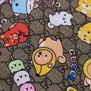 Gucci GG Multicolor Silk Scarf 736255 In Size 90x90