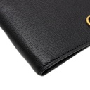 Gucci Calfskin Boar Effect GG Marmont Bi-Fold Wallet Black 428726