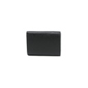 Prada Saffiano Triangle Tri-Fold Wallet Black