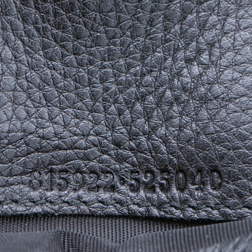 Gucci Guccissima Continental Wallet Black 815922