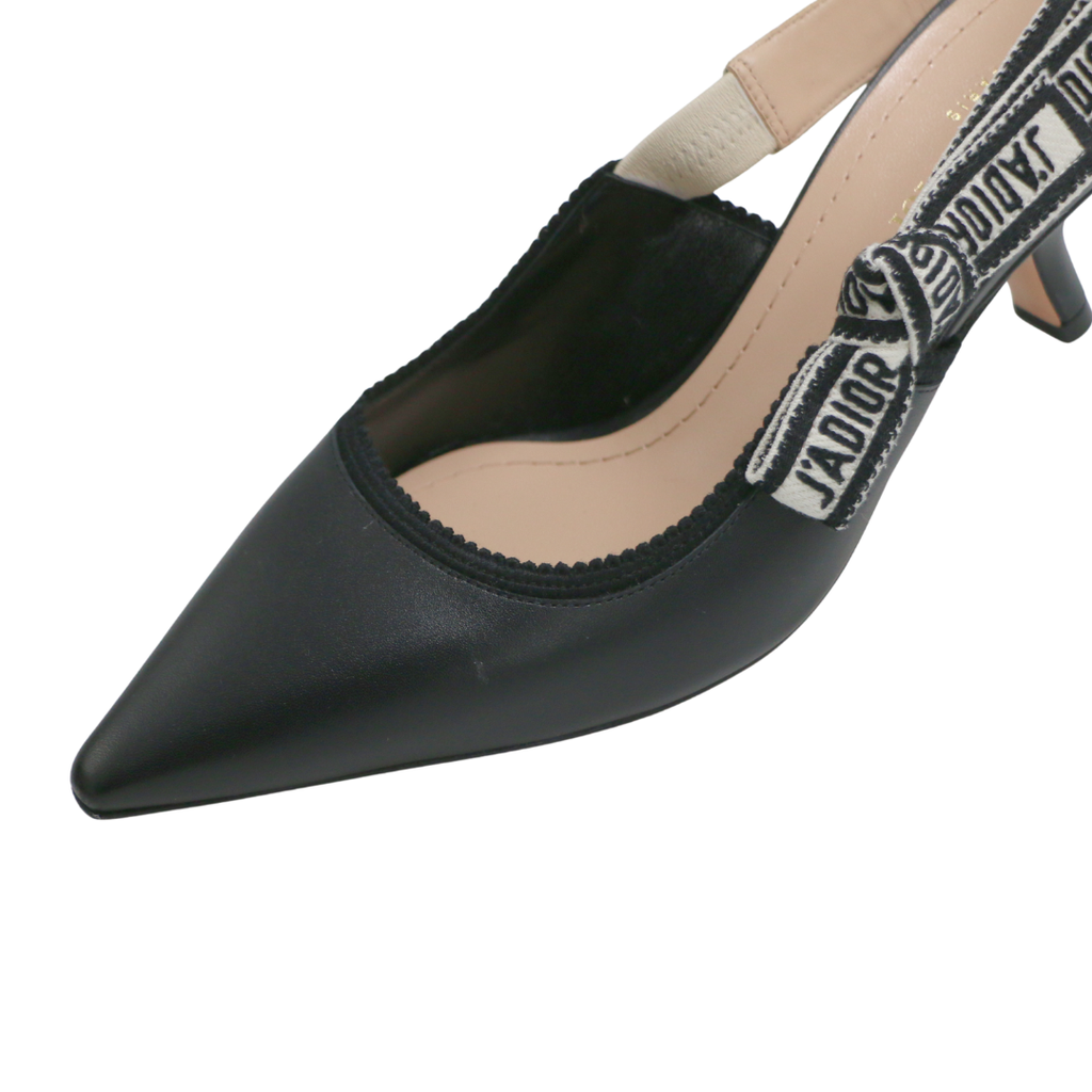 Christian Dior J'Adior Slingback Pump Black In Size 38