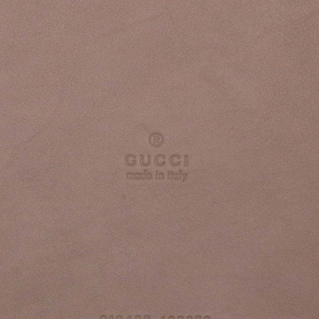 Gucci Small GG Patent Leather Silver Backpack 812427