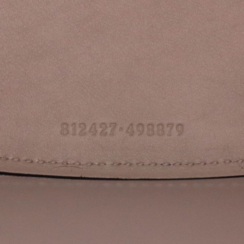 Gucci Small GG Patent Leather Silver Backpack 812427