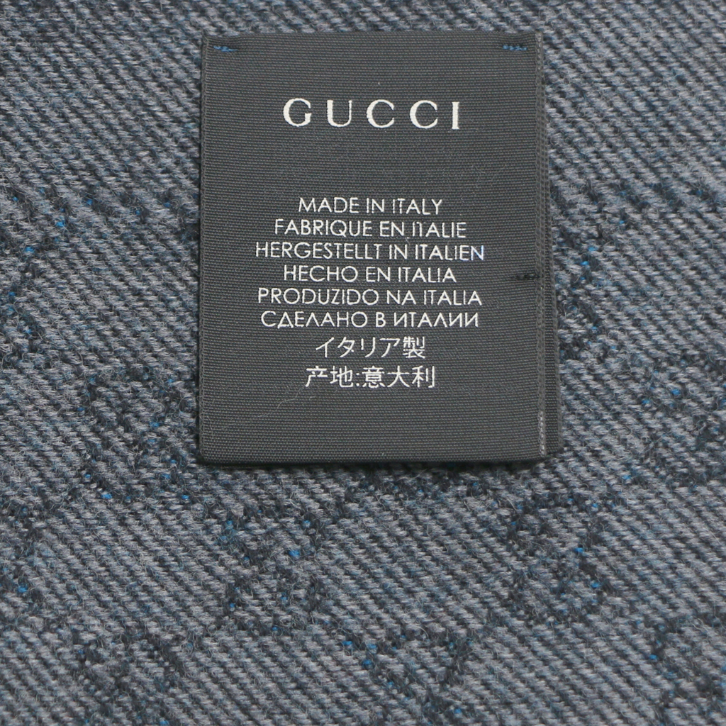 Gucci Multicolor Blue Scarf