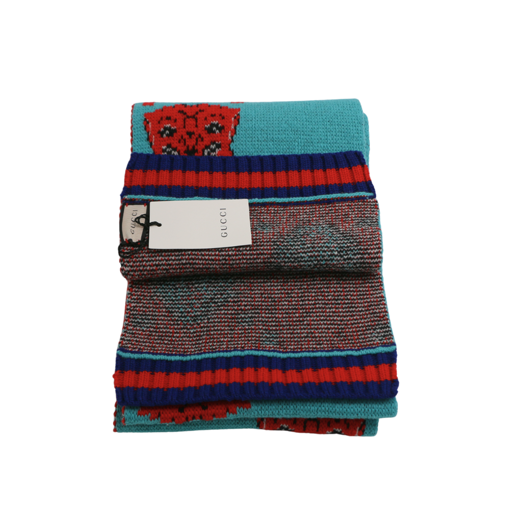 Gucci Multicolor Scarf 495842 In Size 20X200