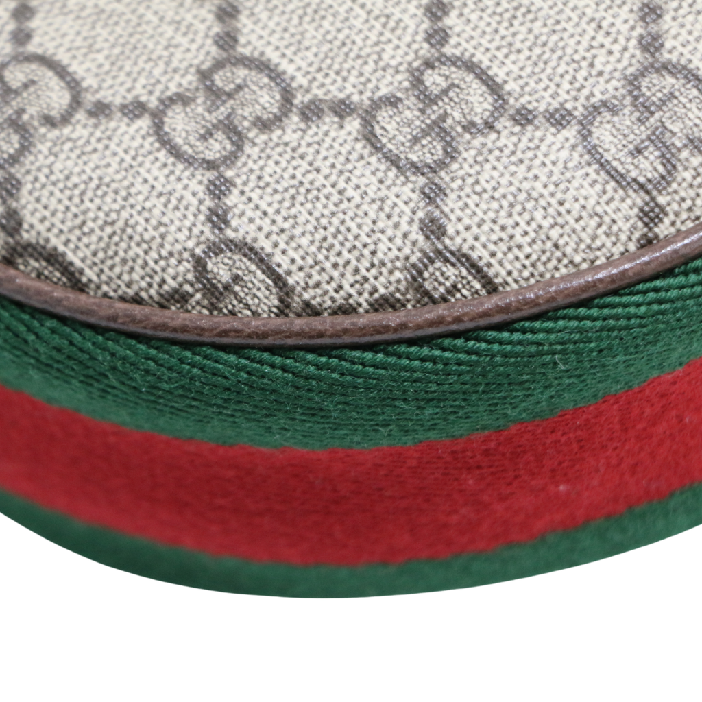 Gucci Ophidia Mini Beige And Ebony GG Supreme Canvas 658551