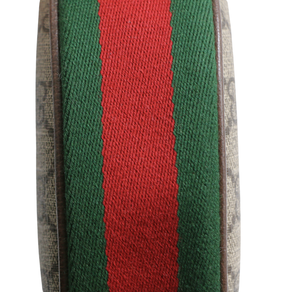 Gucci Ophidia Mini Beige And Ebony GG Supreme Canvas 658551