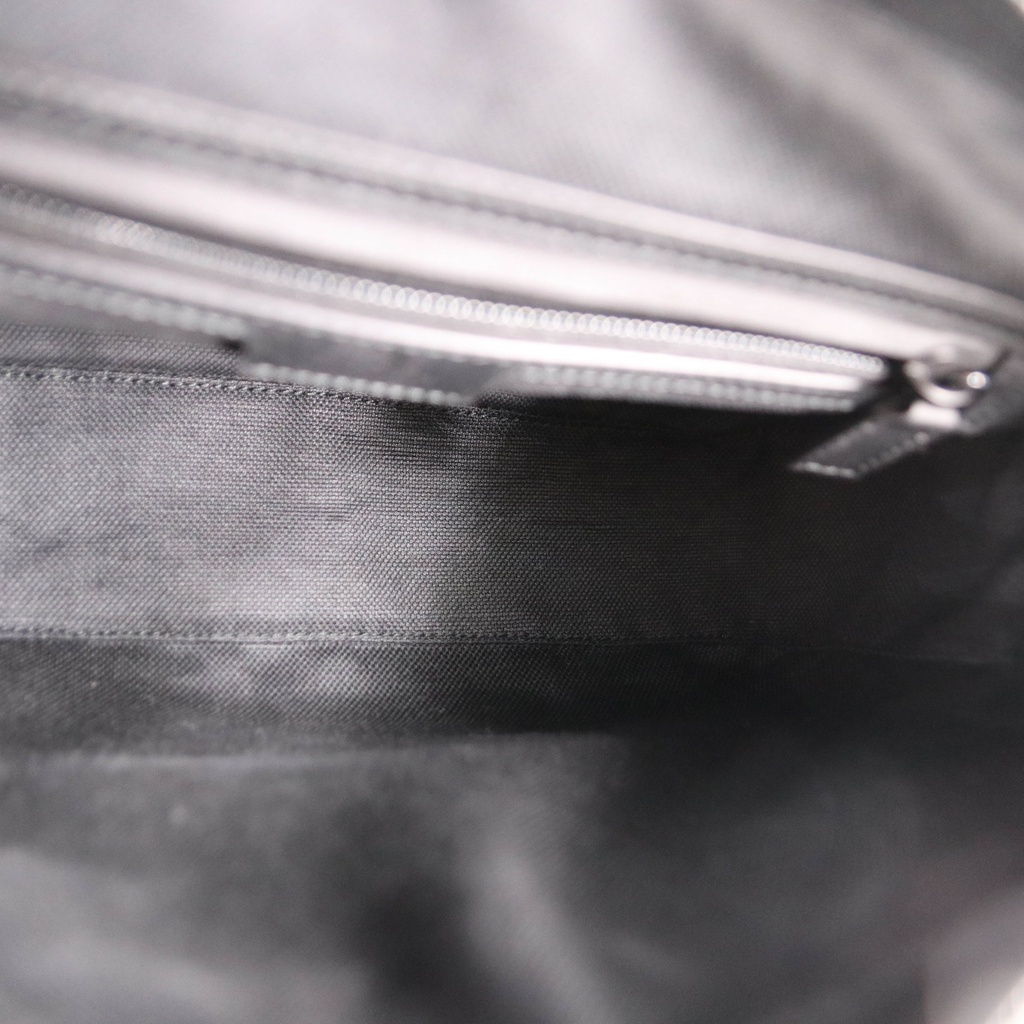 Gucci Gray GG Rubber Effect Leather Messenger 775097