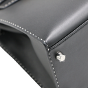Hermes Kelly Sellier 28 Jet black white stitching Y2019