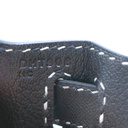 Hermes Kelly Sellier 28 Jet black white stitching Y2019