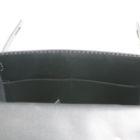 Hermes Kelly Sellier 28 Jet black white stitching Y2019