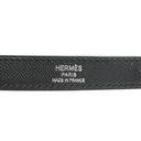 Hermes Kelly Sellier 28 Jet black white stitching Y2019