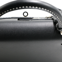 Hermes Kelly Sellier 28 Jet black white stitching Y2019