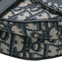 Christian Dior Oblique Mini Saddle Bag Blue