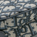 Christian Dior Oblique Mini Saddle Bag Blue
