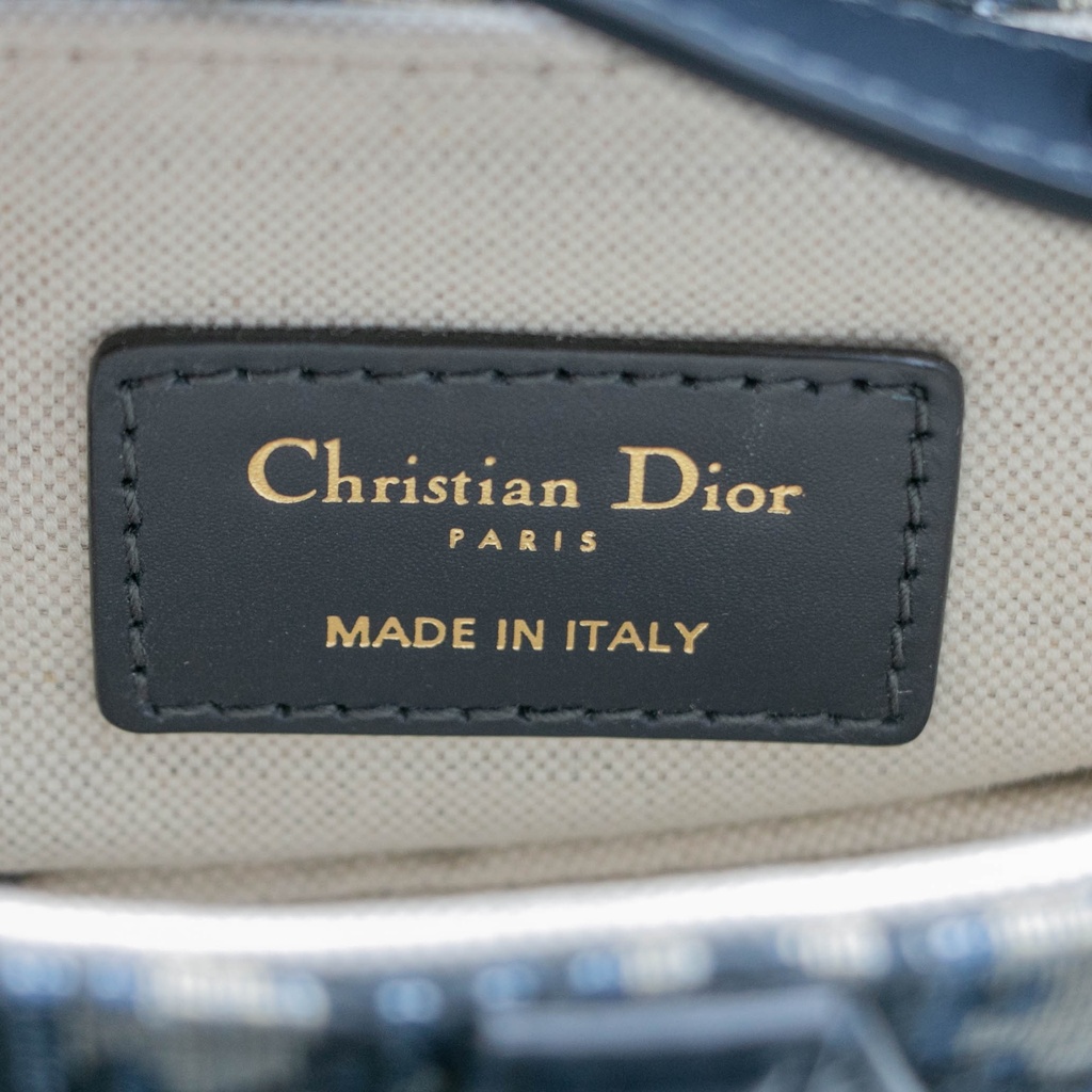 Christian Dior Oblique Mini Saddle Bag Blue