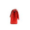 Chanel Classic Double Flap Jumbo Red Patent Leather