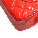 Chanel Classic Double Flap Jumbo Red Patent Leather