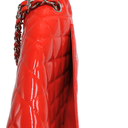 Chanel Classic Double Flap Jumbo Red Patent Leather