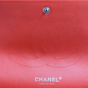Chanel Classic Double Flap Jumbo Red Patent Leather