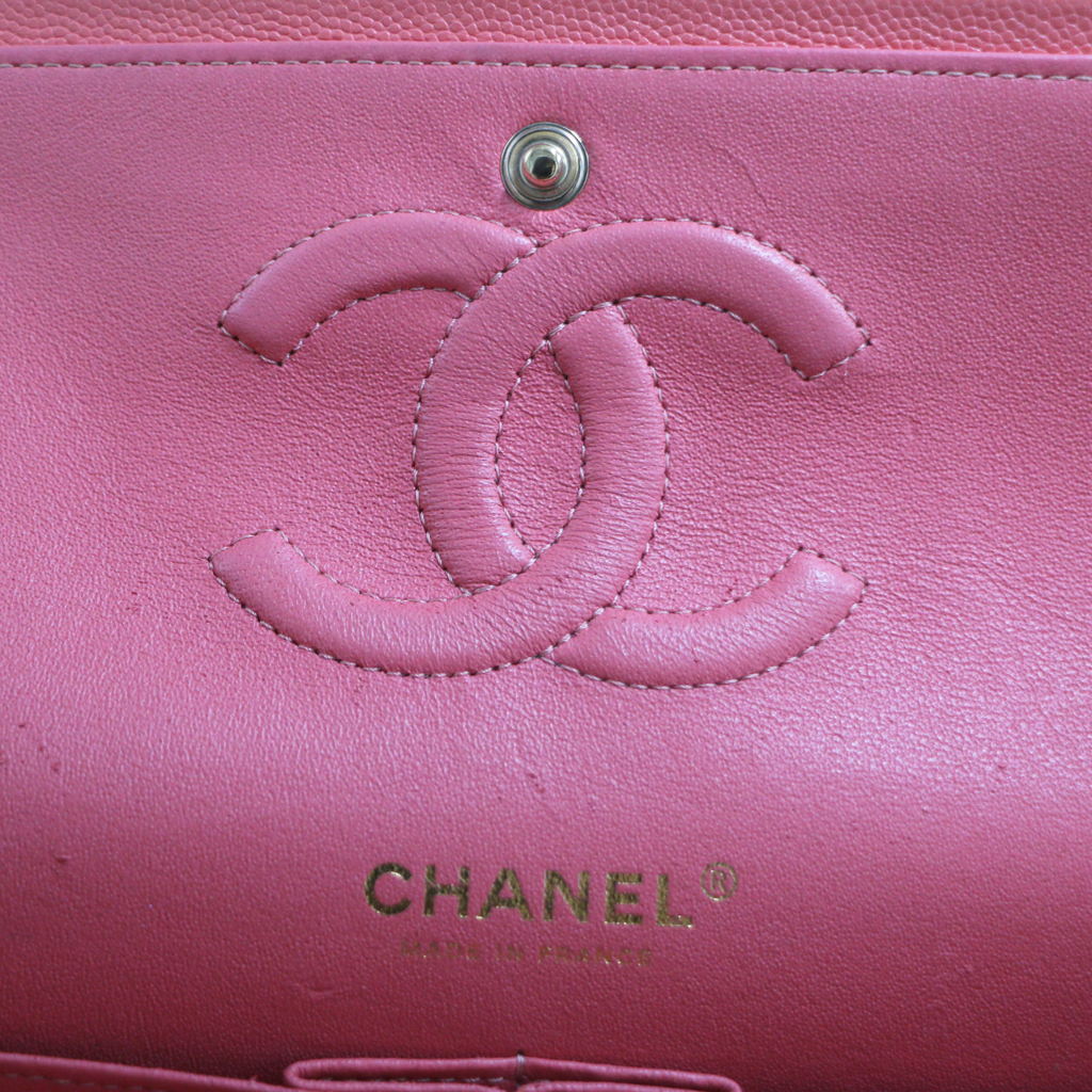 Chanel Classic Double Flap Medium Pink Caviar