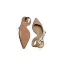 Christian Dior J'Adior Slingback Pump Beige Technical Fabric In Size 37 1/2