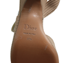 Christian Dior J'Adior Slingback Pump Beige Technical Fabric In Size 37 1/2