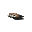 Christian Dior J'Adior Slingback Pump Black Technical Fabric In Size 37
