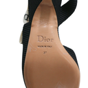 Christian Dior J'Adior Slingback Pump Black Technical Fabric In Size 37