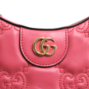 Gucci GG Matelassé Mini Bag In Pink Leather 739736
