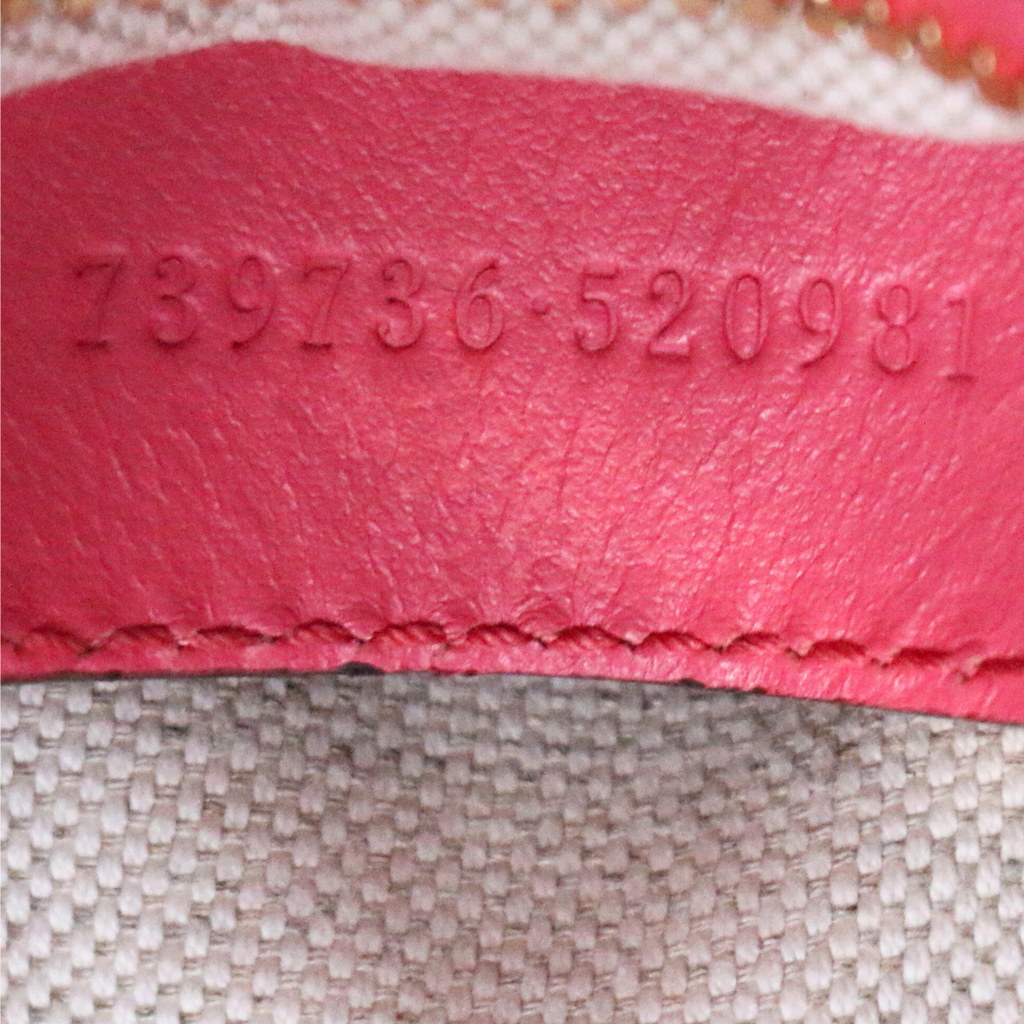 Gucci GG Matelassé Mini Bag In Pink Leather 739736