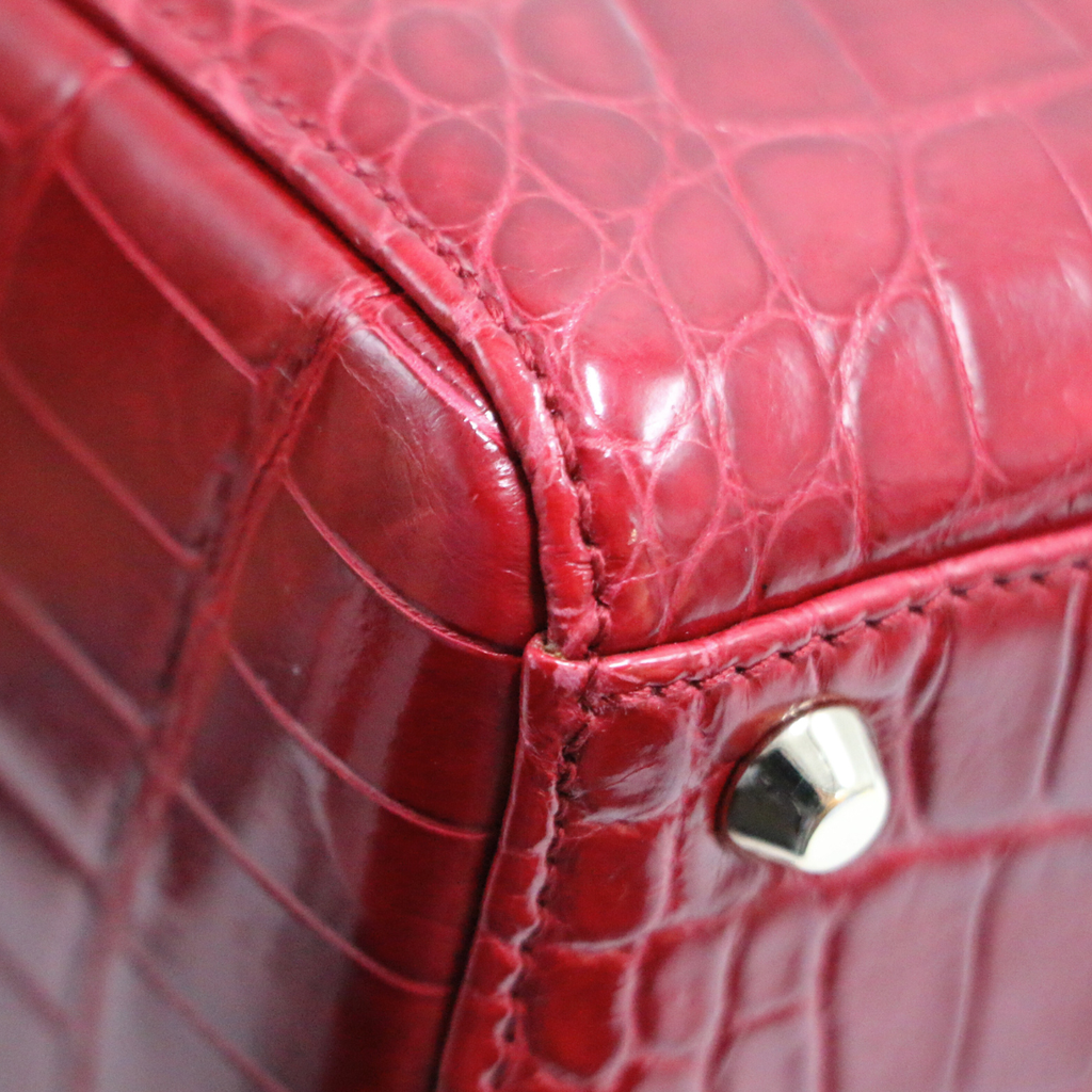 Christian  Dior Alligator Pink Lady Dior Mini Handbag