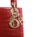 Christian  Dior Alligator Pink Lady Dior Mini Handbag
