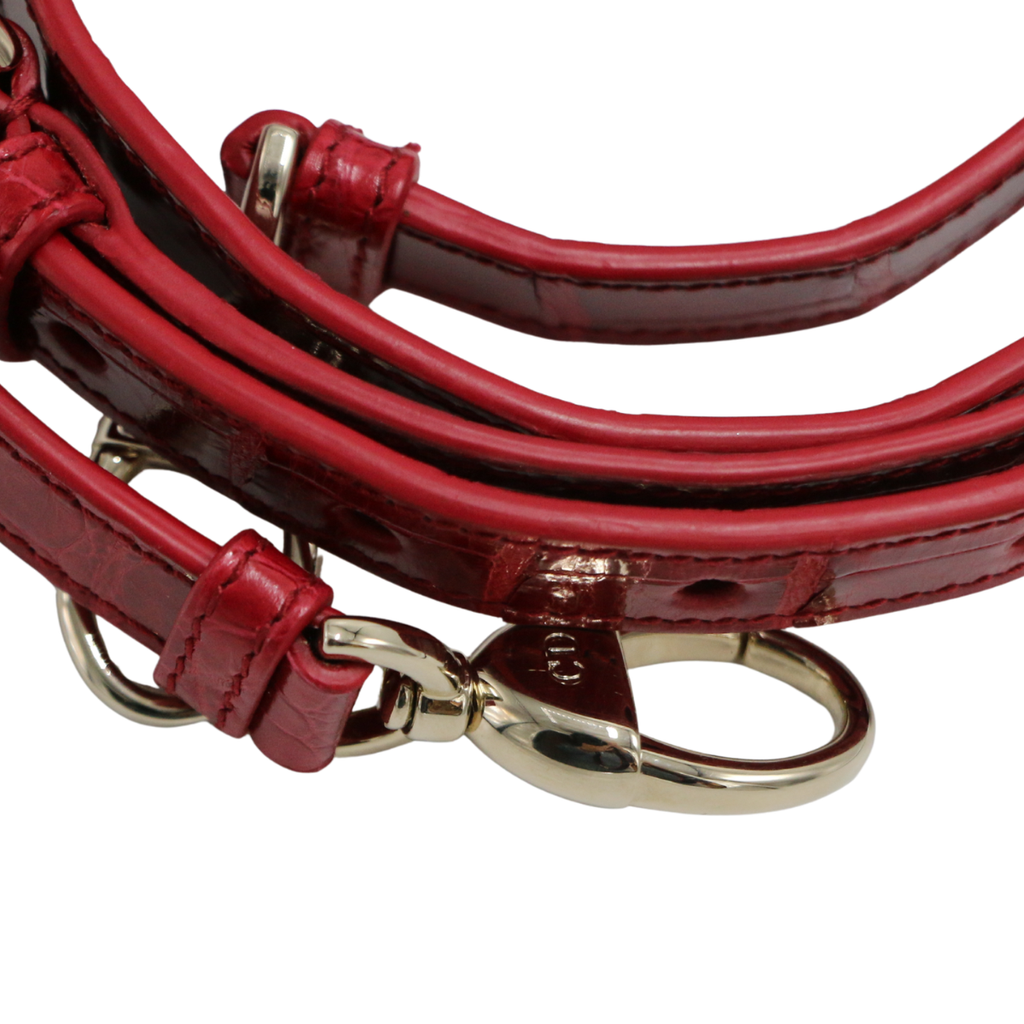 Christian  Dior Alligator Pink Lady Dior Mini Handbag