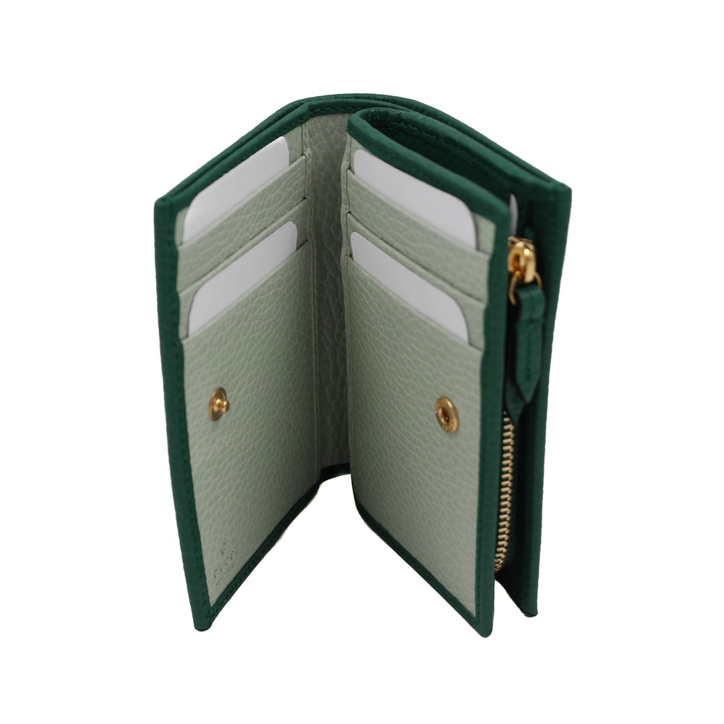 Gucci Bi-Fold Wallet Light Green 772738