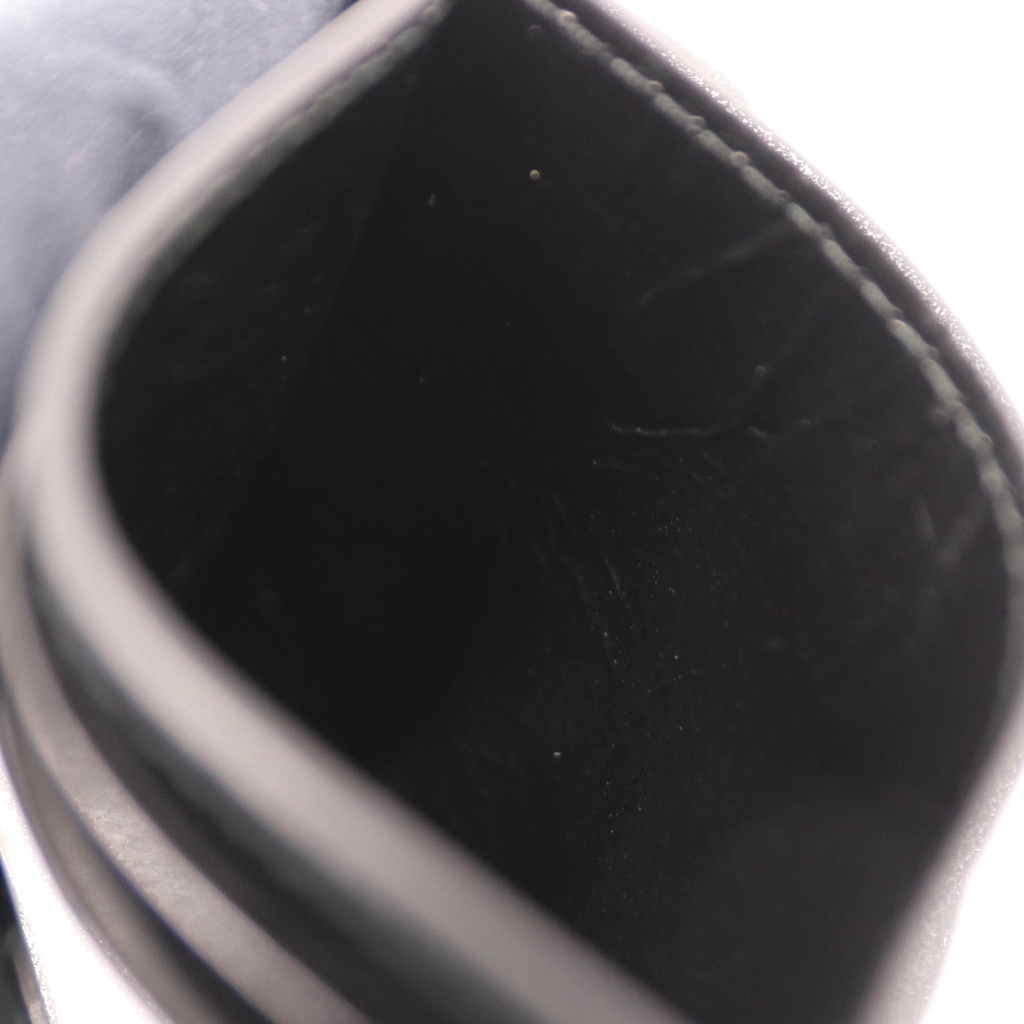 Prada Soft leather enameled metal triangle logo Cardholder