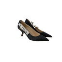 Christian Dior J'Adior Pump Black Technical Fabric Size 38 1/2