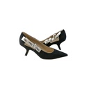 Christian Dior J'Adior Pump Black Technical Fabric Size 38 1/2