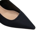 Christian Dior J'Adior Slingback Pump Black Technical Fabric In Size 37 1/2